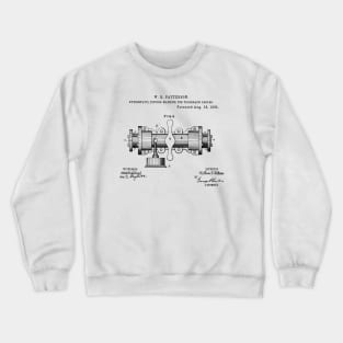 Machine for Telegraph Cable Vintage Retro Patent Hand Drawing Funny Novelty Gift Crewneck Sweatshirt